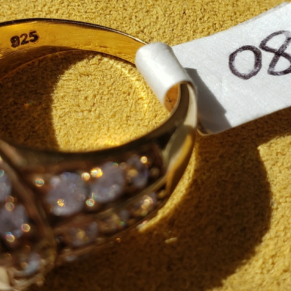 Ring, Vermeil. 18kt over 9.25 (sterling)silver. - Picture 7 of 10